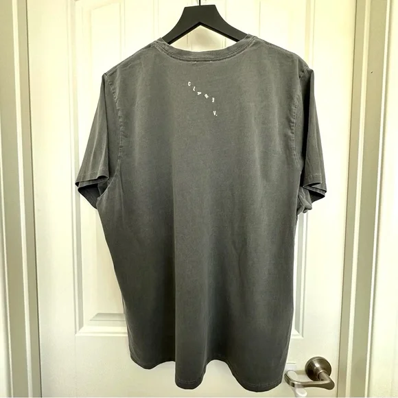 Clare V. Original Tee in Faded Black with Cream Grand 'Oui' Print | XXL | GUC - Picture 12 of 12
